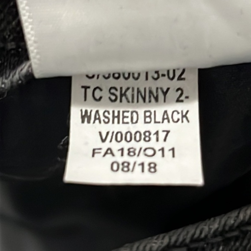 Old Navy black washed size 12 skinny - Picture 8 of 12